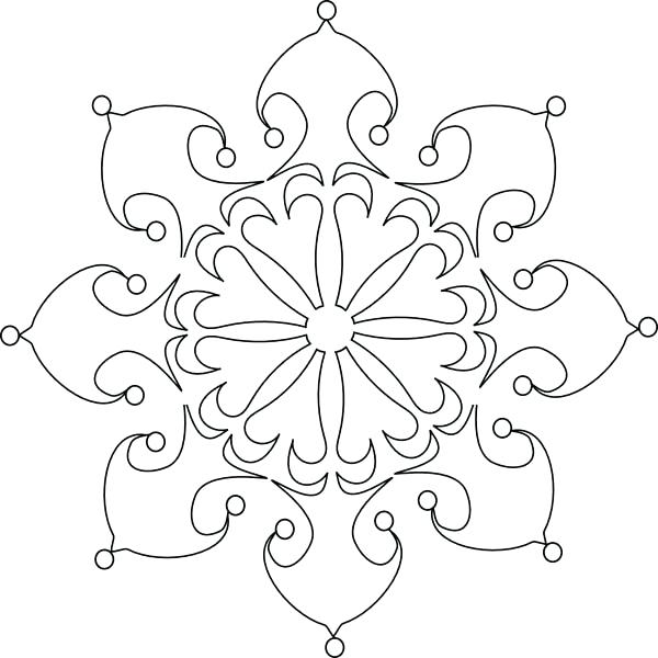 600x600 Snowflakes Coloring Pages Beautiful Snowflakes Coloring Page
