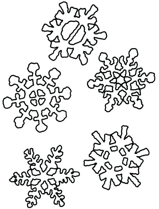547x720 Coloring Page Snowflake