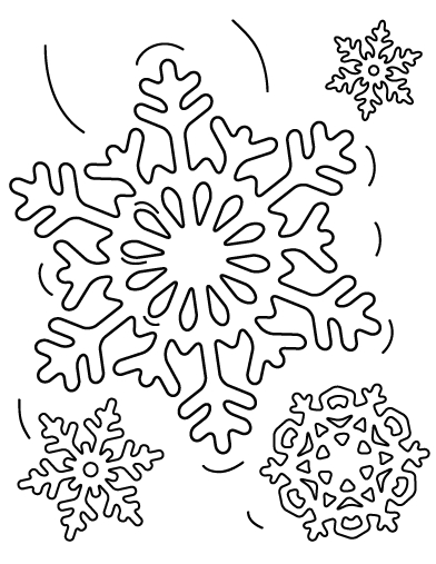 392x507 Free Snowflake Coloring Pages Download