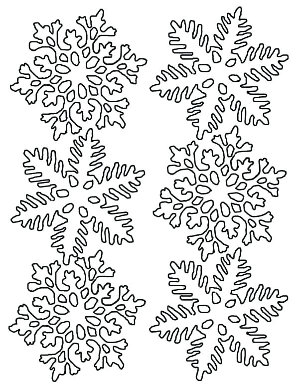 600x776 Printable Snowflake Mandala Coloring Pages Snowflakes Color Page