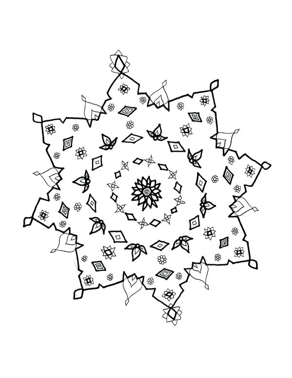 600x777 Snowflakes Coloring Page Snowflakes Drawing Coloring Page