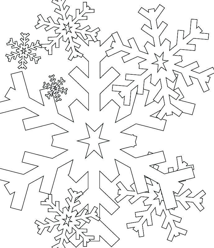 689x800 Snowflakes Coloring Pages Snowflake Color Page Printable Snowflake