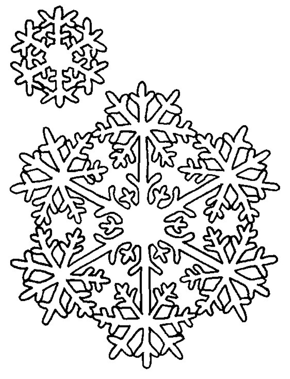927x1213 Free Snowflake Coloring Pages Download