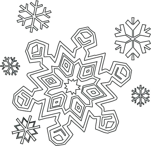 600x582 Snow Flake Coloring Page All Snowflakes Picture Coloring Page Free