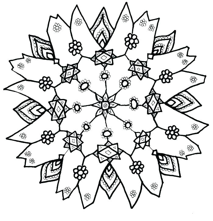 700x728 Snow Flake Coloring Page Coloring Page Snowflake Coloring Page
