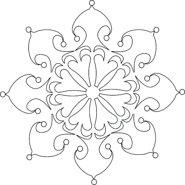 600x600 Coloring Pages Of Snowflakes Vibrant Inspiration Snowflakes