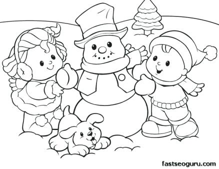 438x338 Coloring Pages Snowman Coloring Sheet Of Kids And Snowman Frosty