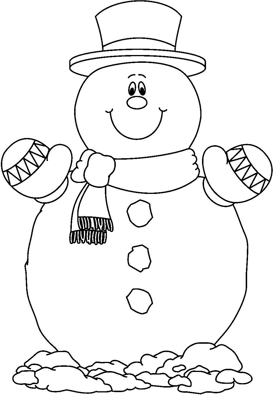 950x1371 Entrancing Snowman Coloring Pages For Adults