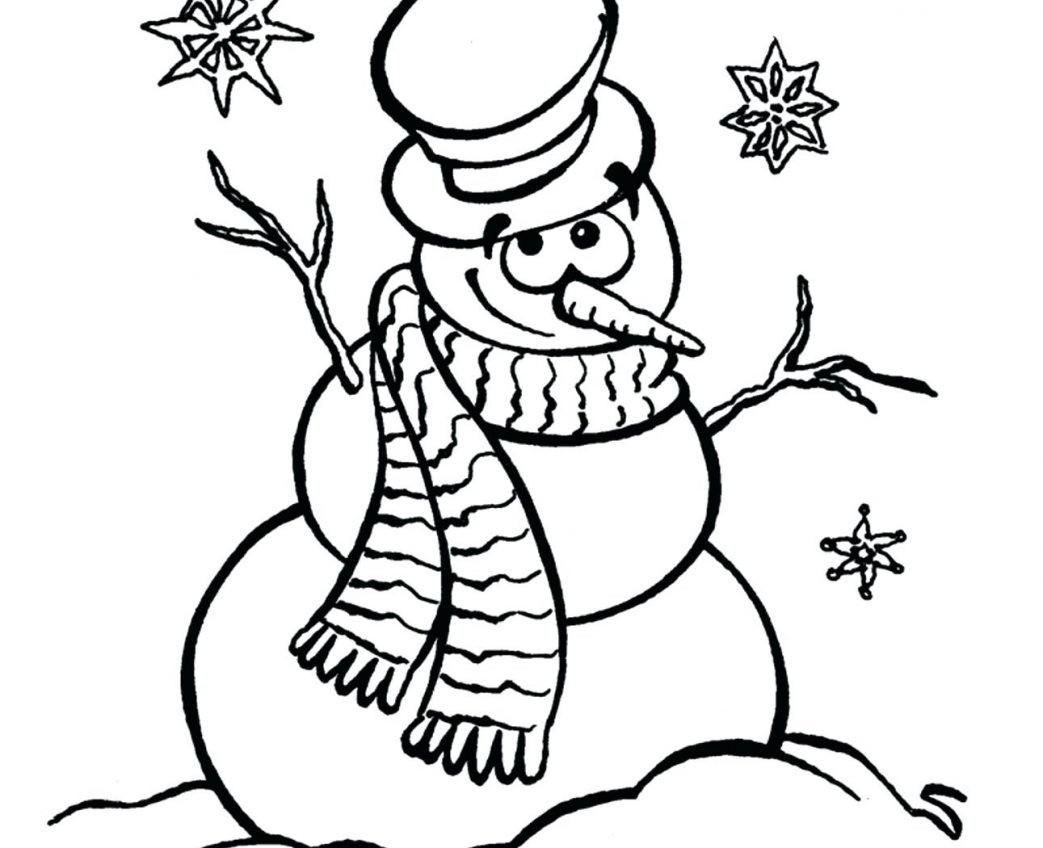 1043x848 Free Snowman Coloring Pages For Preschool Copy Reindeer And Winter