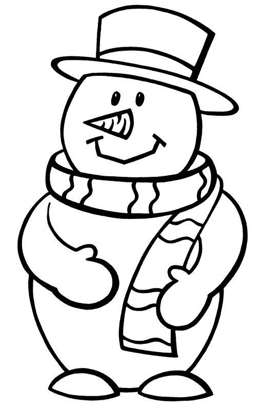 515x800 Now Snowman Coloring Page Christmas Pages Best