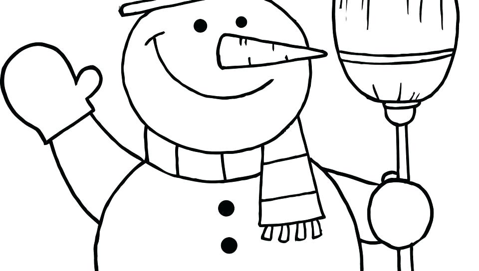 960x544 Snowman Coloring Page Free Coloring Pages For Kids Hello Kitty