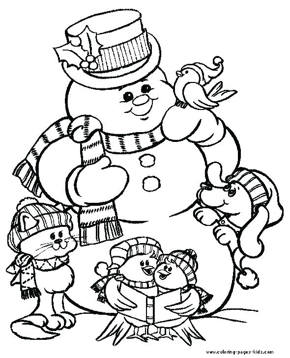 590x729 Snowman Coloring Sheet Printable