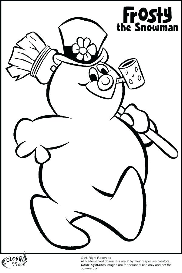 600x900 Free Printable Frosty Snowman Coloring Pages Kids Coloring Snowman