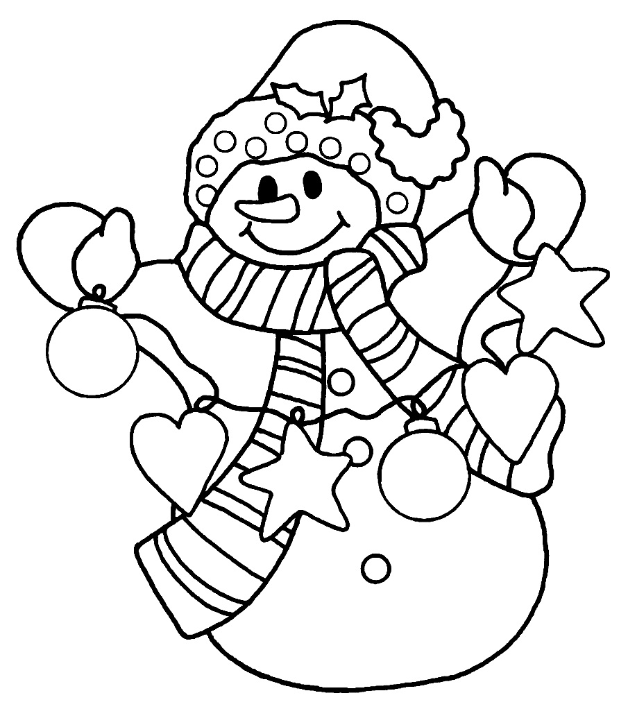 905x1022 Nice Snowman Coloring Pages For Kindergarten
