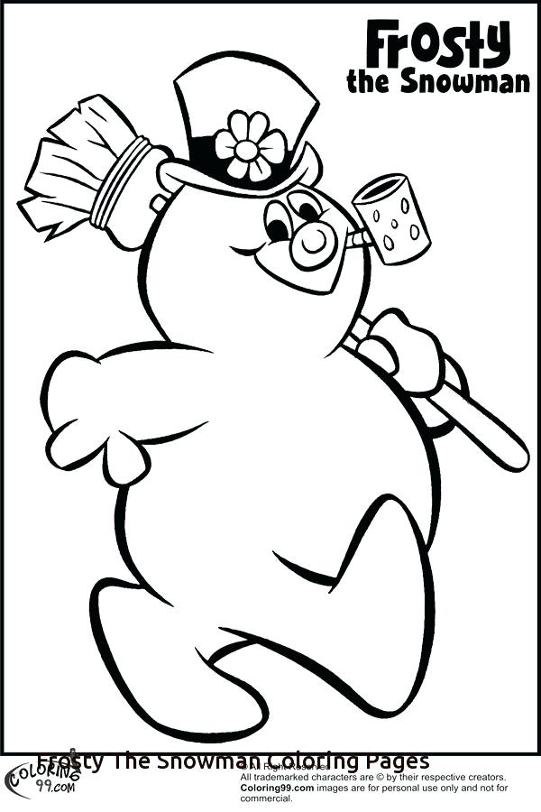 600x900 Snowman Coloring Pages Frosty The Snowman Coloring Pages Video