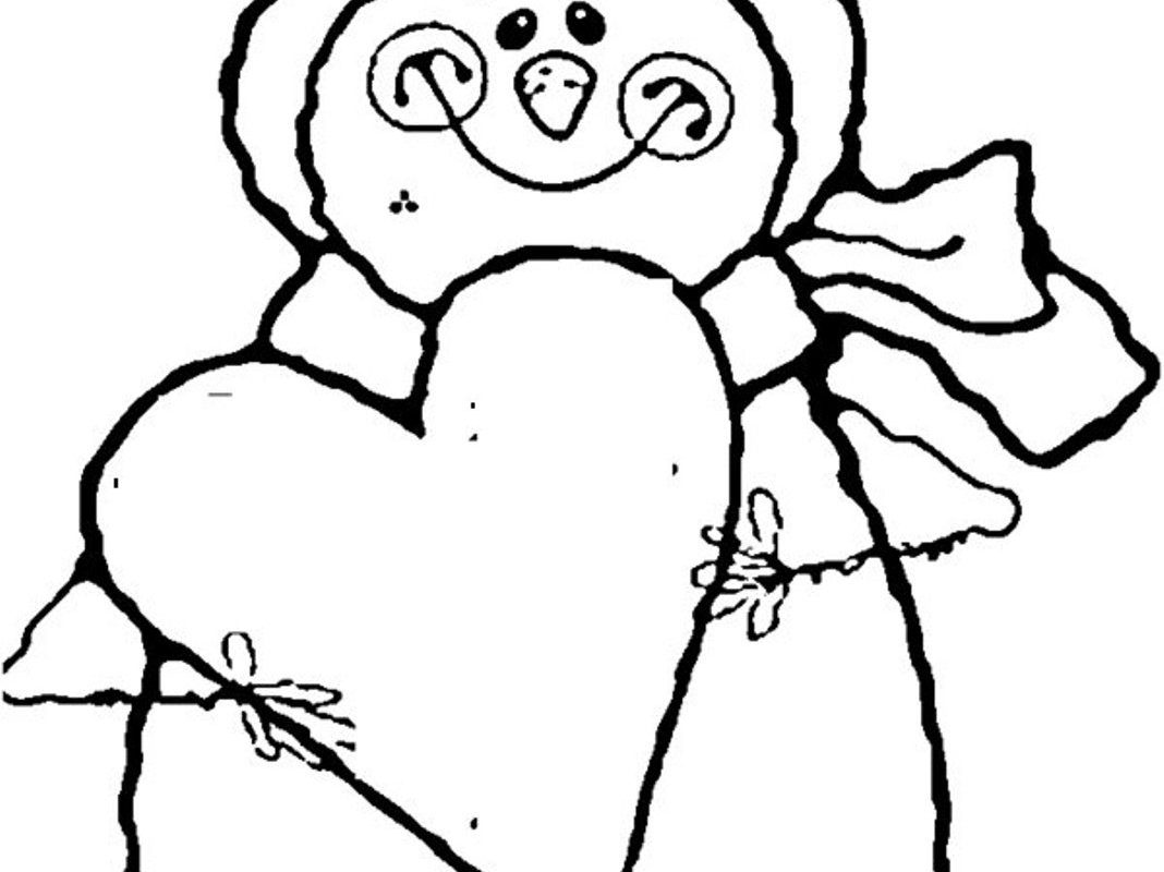 1068x800 Free Snowman Clipart Template Printable Coloring Pages For Kids