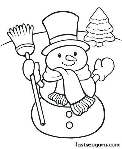 410x500 Snowman Color Pages Coloring Page Snowman Snowman Color Page