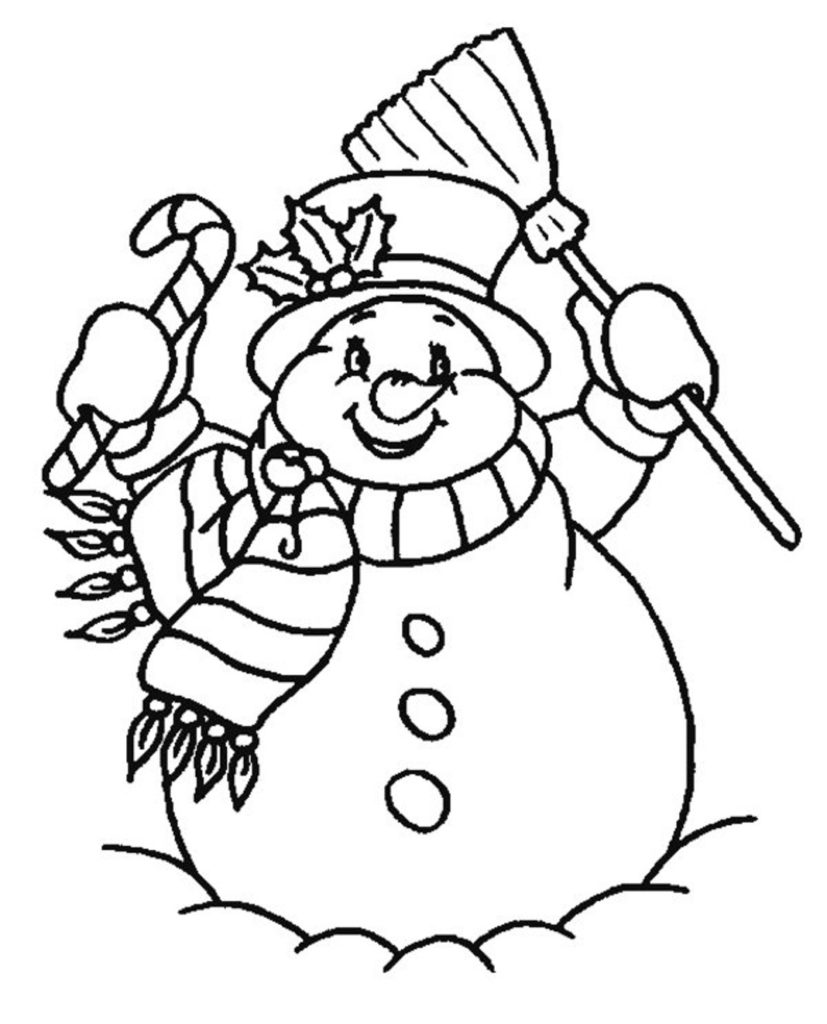 Snowman Coloring Pages Printable at GetDrawings | Free download