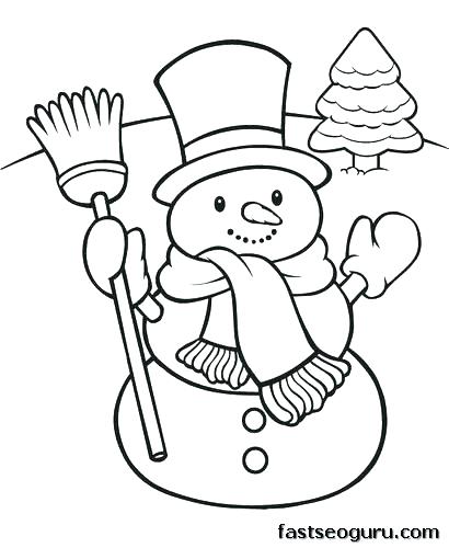 Snowman Coloring Pages Printable at GetDrawings | Free download