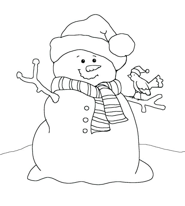 618x688 Free Snowman Clipart Template Printable Coloring Pages Snowman Cut