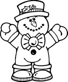 236x286 Snowman Face Pattern Clipart Outlined Santa Elf Reindeer