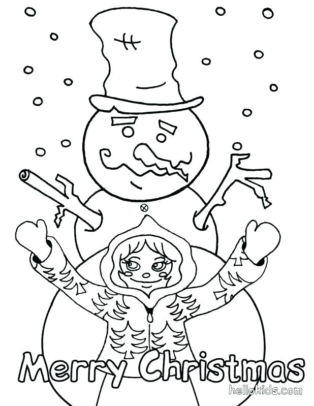 618x799 Snowman Family Coloring Page