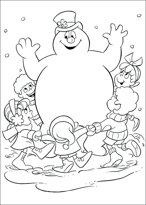 567x794 Coloring Pages Frosty The Snowman Winter Coloring Pages Snowman Ng
