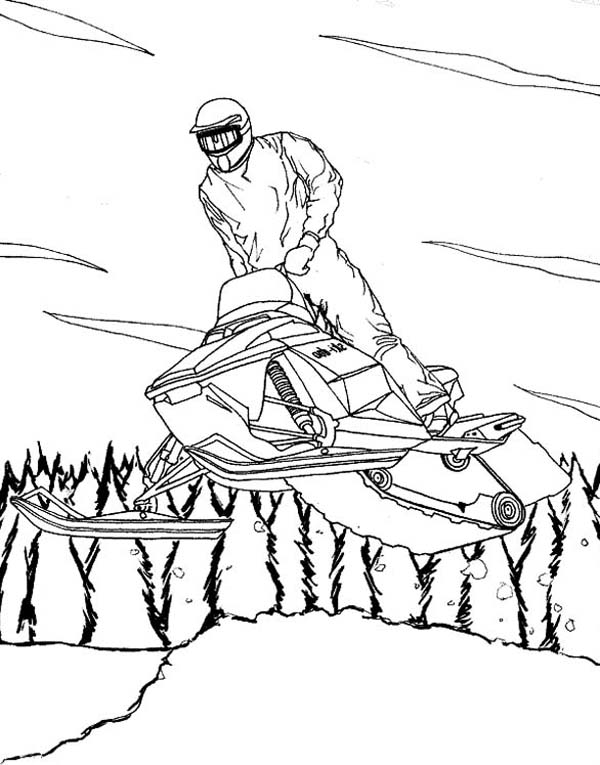 600x765 Ski Doo Coloring Pages