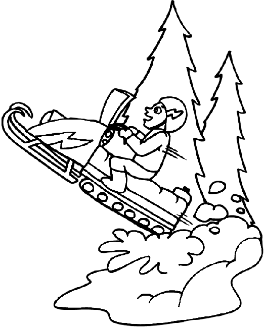 522x650 Snowmobile Coloring Pages Snowmobile Skidoo Transportation