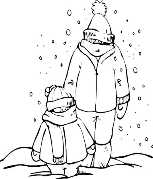533x626 Snow Day Coloring Page Coloring Book