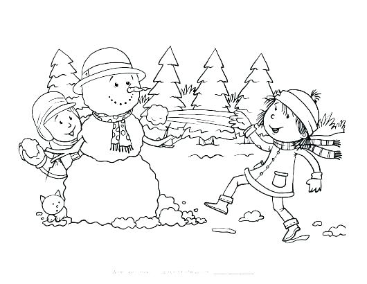 530x410 Snowy Coloring Pages Weather Coloring Pages Snowy Day Coloring