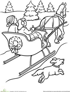 236x308 Snowy Day Coloring Page Worksheets, Activities And Color Activities