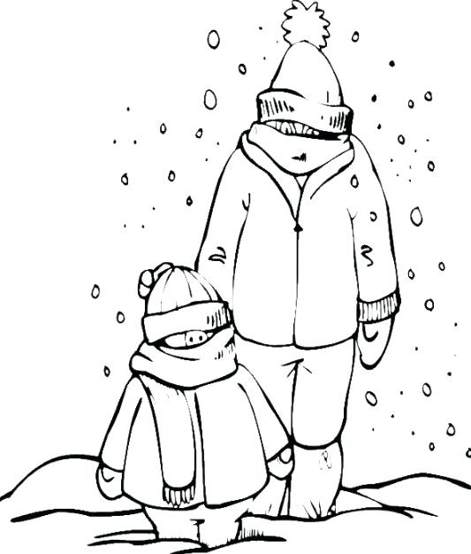 533x626 Snowy Day Coloring Page Snow Day Coloring Page Snowy Day Colouring