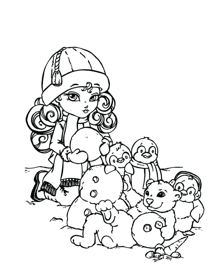736x967 Snowy Day Coloring Snowy Day