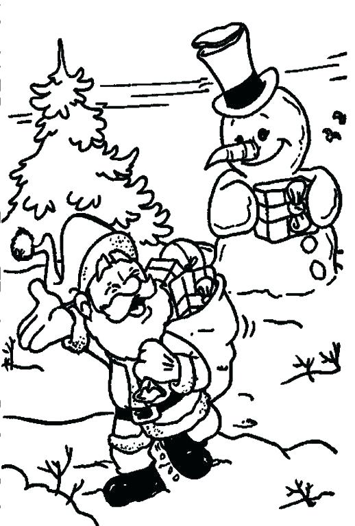 518x768 Snowy Day Coloring Page
