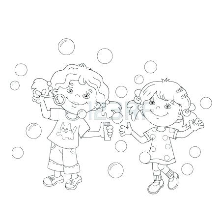 450x450 Bubbles Coloring Page Coloring Page Outline Of Cartoon Girls