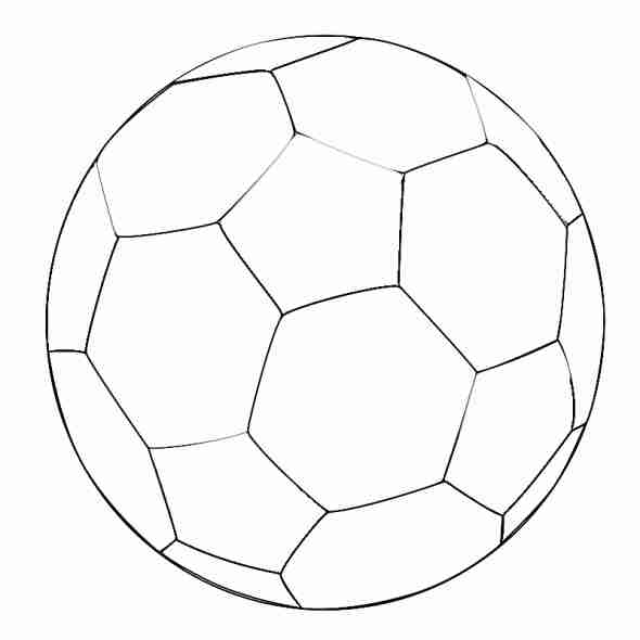 590x590 Captivating Soccer Ball Coloring Page For Your Pages
