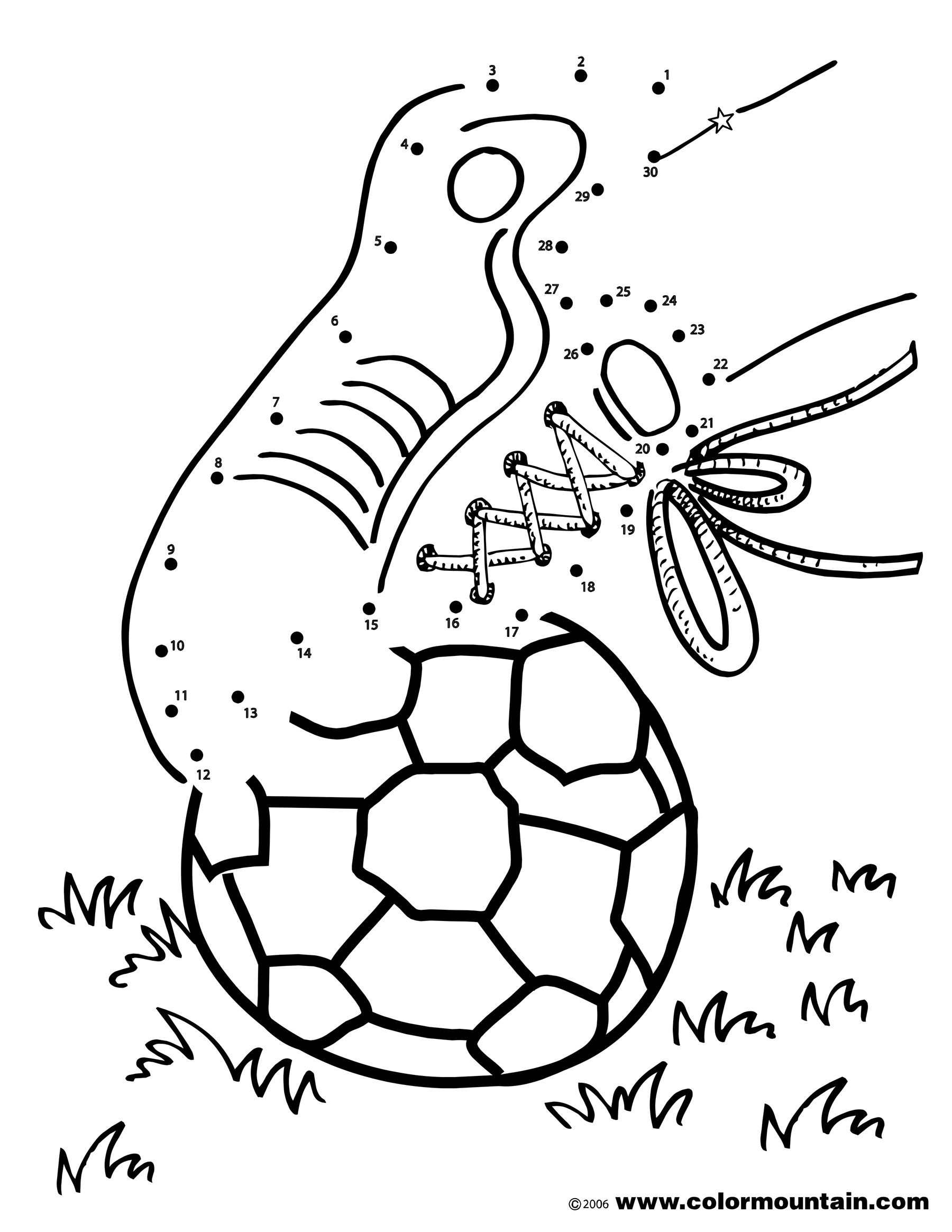 1800x2329 Soccer Activity Color Sheet