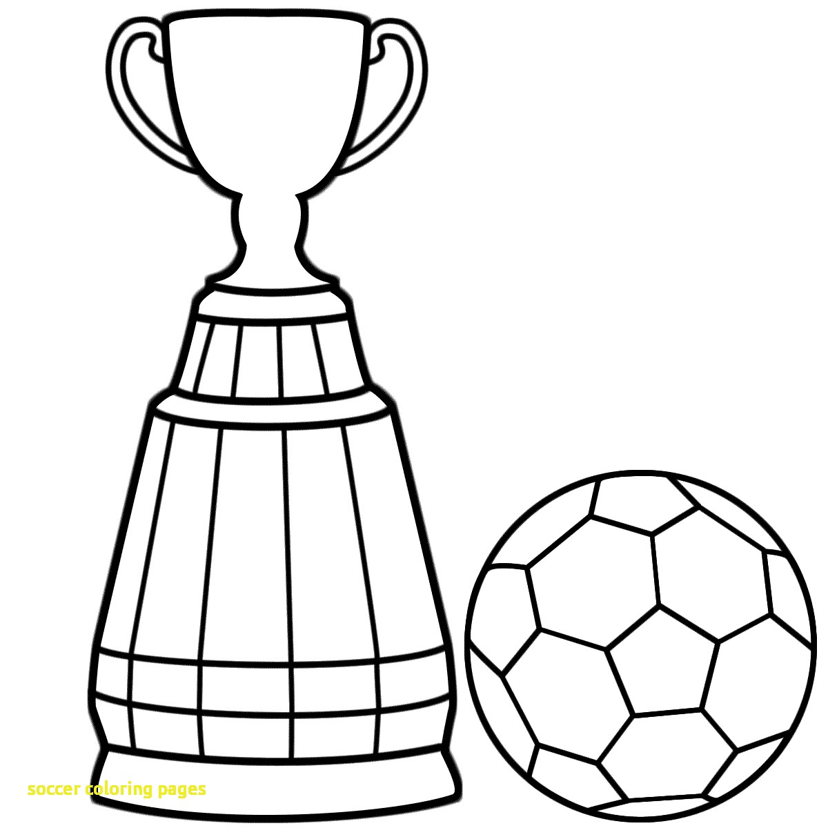 1200x1200 Soccer Coloring Page