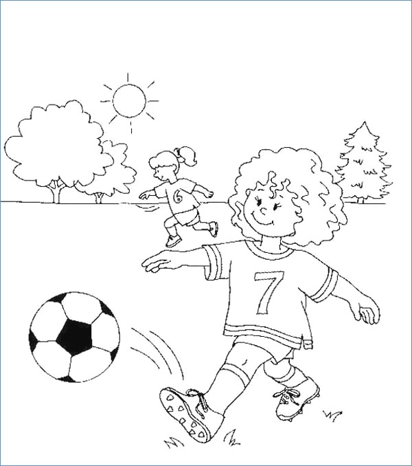 600x678 Soccer Coloring Pages To Print Out