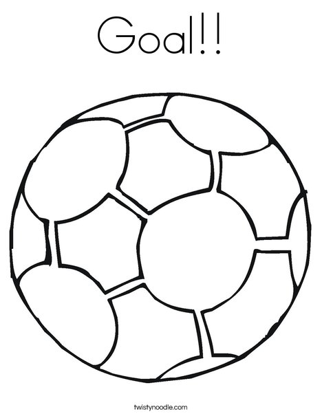 468x605 Goal Coloring Page