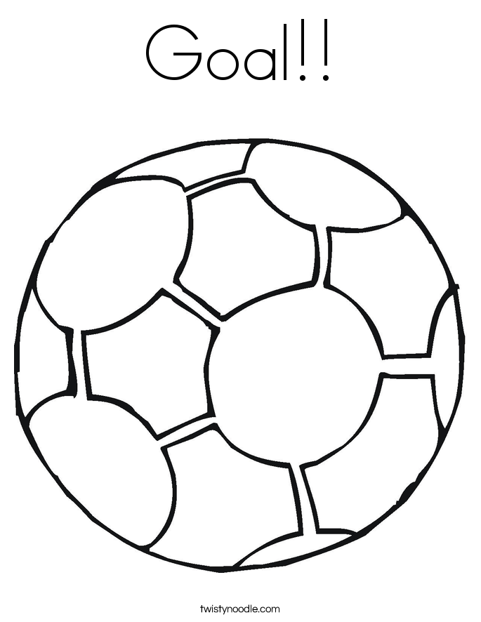 Soccer Goal Coloring Page at GetDrawings | Free download