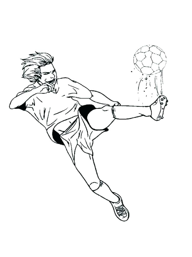 750x1000 Football Field Coloring Pages Goal Keeper Stopping The Ball