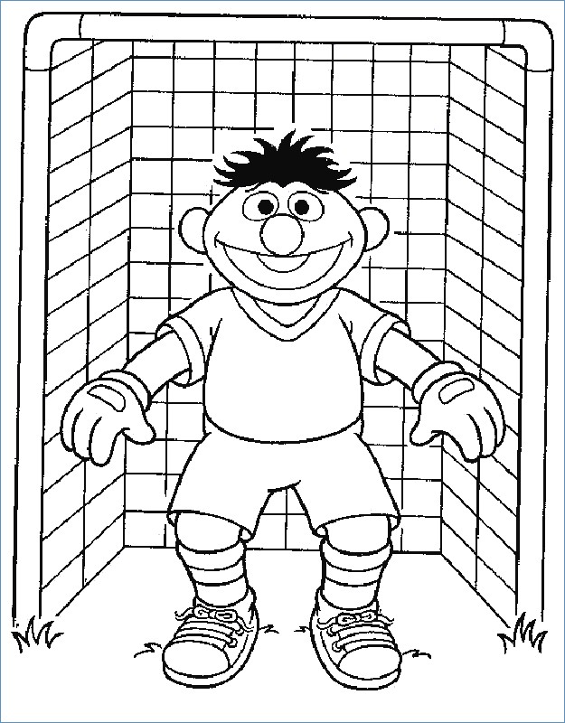 625x800 Elmo Sesame Street Goal Keeper Soccer Coloring Pages