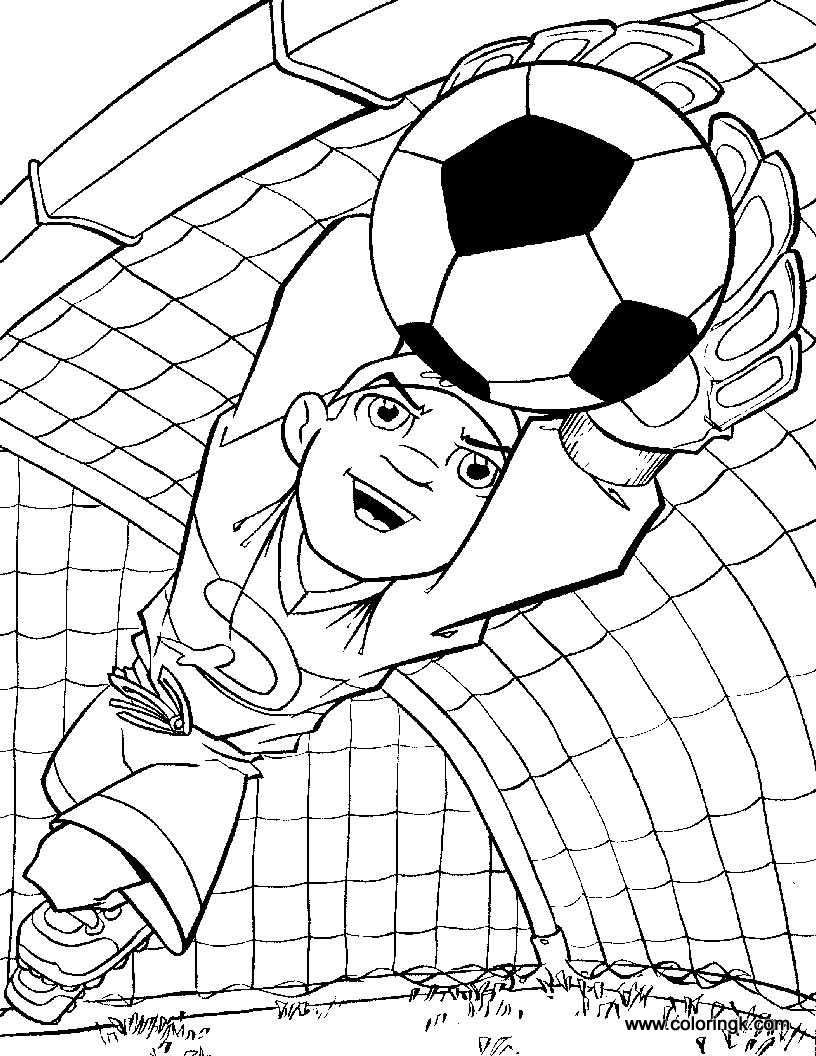 816x1056 Goalkeeper Coloring Page Soccer Coloring Pages