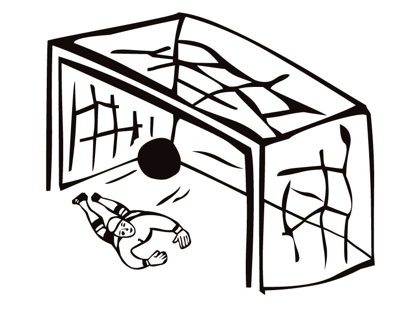 810x630 Printable Soccer Goalkeeper Coloring Page