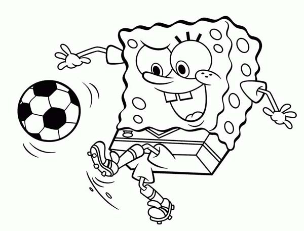 600x457 Soccer Coloring Page