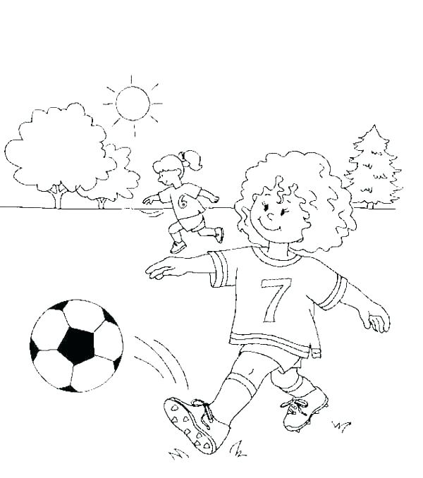 600x678 Soccer Coloring Sheet Soccer Coloring Sheets Printable New Pages