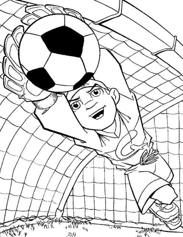 600x777 Soccer Goalie Coloring Pages