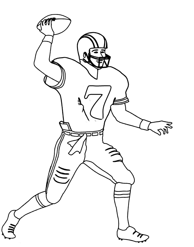 675x859 Nfl Football Player Number Coloring For Kids